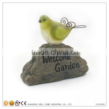 Resin Bird Shape Welcome And Outdoor Sign