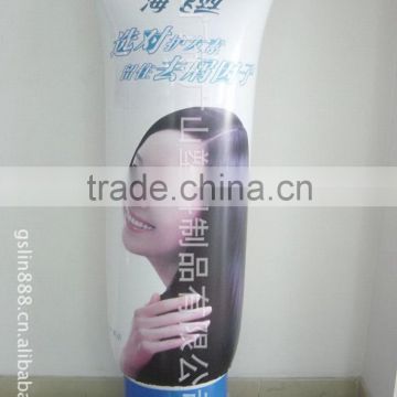 Custom advertising inflatable promotional shampoo bottle