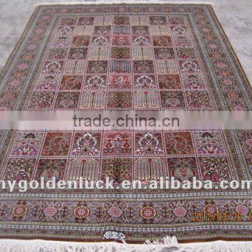 6x9 double knotted persian design 400L silk hand made carpets