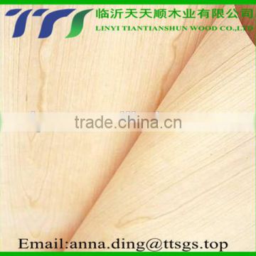 1mm rotary cut decorative maple wood face veneer