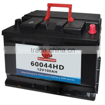 DIN Standard Sealed Lead Acid Storage Rechargeable Car Battery 12V