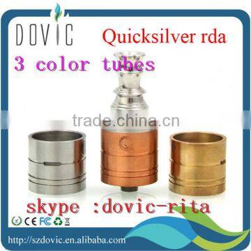 Rebuildable e cig rda quicksilver rda clone ,quicksilver rda with original drip tip