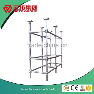 Painted cuplock scaffolding system for construction