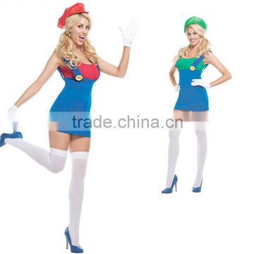 Young Lady Sexy Fancy Super Mario Costume