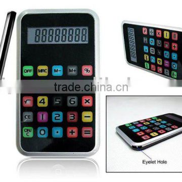 Hot sales 8 digit cellphone shape calculator for promotion