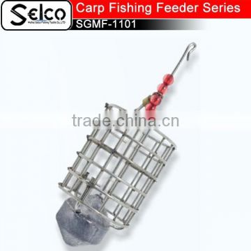 SGMF-1101 (24mm*25mm) Cylindrical Stainless steel lead Carp fishing bait fishing cage feeder