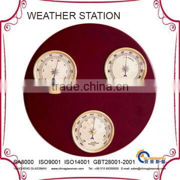 indoor multifunction weather station YG1613 with wood base