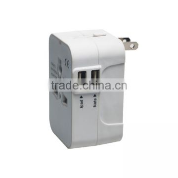 Universal Travel Power Adapter Plugs With Dual USB Travel Abroad universal travel power adapter converter