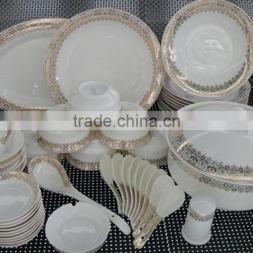 Porcelain&New bone China 46pcs Dinner Set