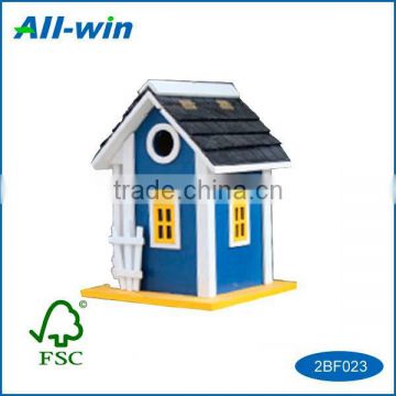 nature eco-friendly FSC certificate Wooden colored bird feeder bird house