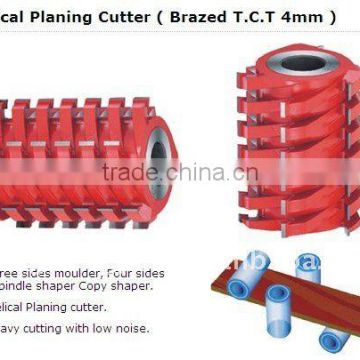 helical planing cutter head