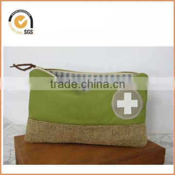 Canvas first aid zipper pouch By Chiqun Donggaun CQ-H01060