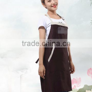 Solid color coffee shop overalls thick aprons antifouling oil custom LOGO advertising aprons tooling aprons
