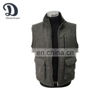 men's woolen canvas vest