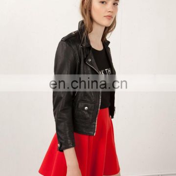 High quality new fashion china women red pleat skirt