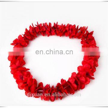 Red Hawaiian Flower Lei Wedding Flower Garlands Flower Set Decoration