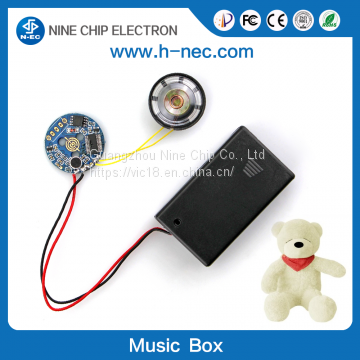 Battery module box recordable sound module for toys