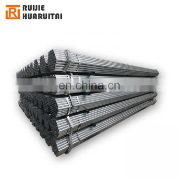 Hot dip galvanized carbon steel pipe size 48.6mm OD Sch 20 scaffolding pipes