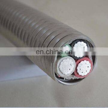 600V Type XHHW-2 conductor aluminum tape armour UL1569 mc cable