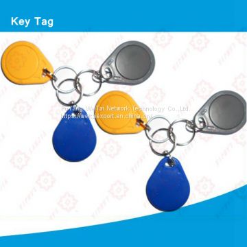 In Stock ID EM4200 Rewritable and Convenient Keyholder Waterproof Keychain ABS 125KHz NFC Rfid Key Fob with laser UID number