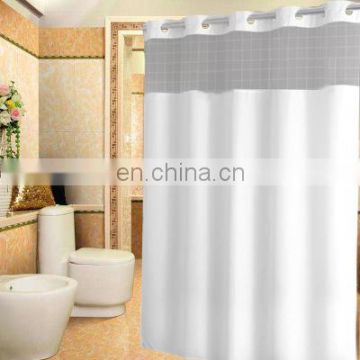 Hookless Shower Curtain With Snap In Liner,Cheep White Shower Curtain
