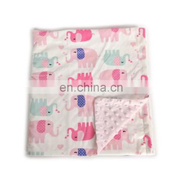 Super Soft Anti-Pilling Polyester Bubble Embossed Minky Blanket Baby