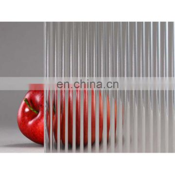 Glass manufacturer high quality custom decorative texture stripe glass
