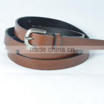 1.5 cm width of woman Fashion brown PU dressing belt