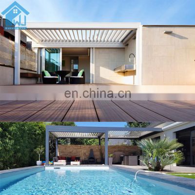Chinese Style Garden Bioclimatic Aluminium Pergola with Adjustable Louver