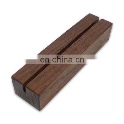 Wood Place Card Holders Wood Table Number Stands Picture Holder Acrylic Sign Holders for Wedding Dinner Home Party Event