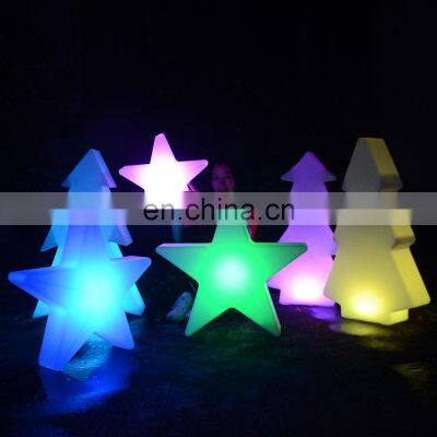 Christmas tree topper /Rechargeable 16 Colors PE Plastic Christmas Star Grow Holiday Lighting LED for Decoration