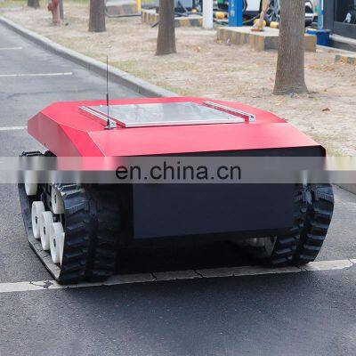 crawler track robot platform convenient for night driving and operation Front high-power LED lights