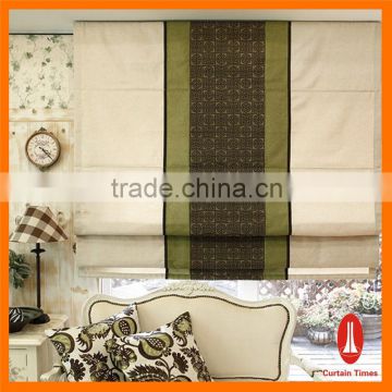 Curtain times double luxury fabric blind for restaurant roman shading