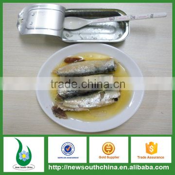 Halal Canned Sardine Fish In Vegetable Oil For Import Export