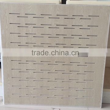 Perforated gypsum ceiling board