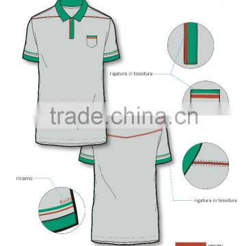 Italy new design polo shirt odm service Men's polo shirt with pocket