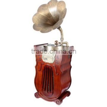 Electric Wooden antique gramophone, Retro phonograph, with USB /sd PLAYER JHF-077