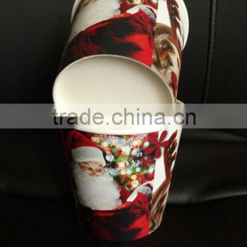 recycled carboard high quality custom logo printed disposable paper flower cup