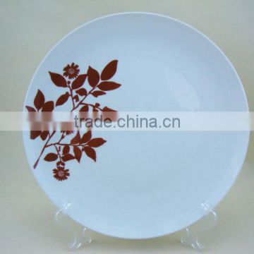 New Design White Ceramic Fruit and Dessert Plate/Ceramic Fruit Plate with Relish Dish, Can Be Decorative Plate