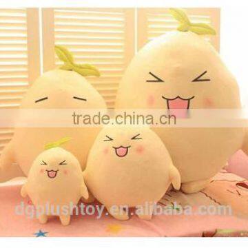 vegetable plush toy cute custom plush white radish toy