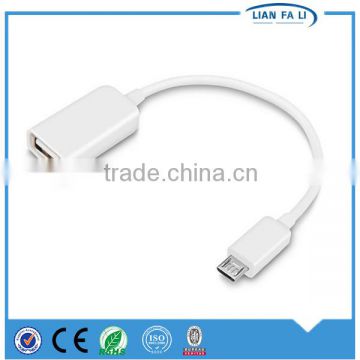 Lianfali otg cable usb av cable for tablet pc braided AM to for tablet pc with cheapest factory price