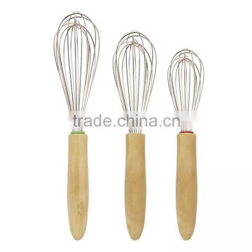 food grade silicone whisk set of 3pcs danish dough whisk