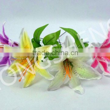 New Artificial Flowers Home Decoration Garden Decoration Lily fabric flower