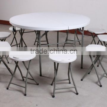 Portable Round Table and Chair Set