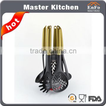 6 pcs TPR handle nylon kitchen utensil / nylon kitchen tools with grater