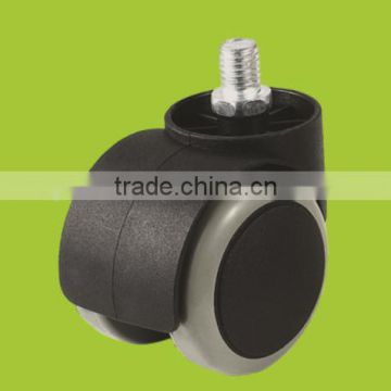 hot sale high quality thread stem twin wheel caster for office chair (FC2811)