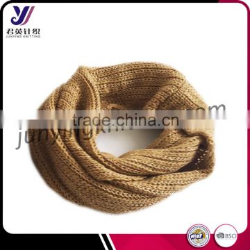 Fashionable wool felt ncek warmer loop infinity knit pashmina scarf factory wholesale china sales (accept custom)