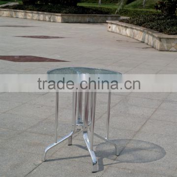 aluminum with glass dining table for sales YT40B