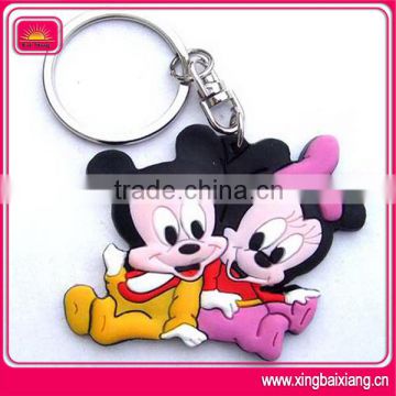 Custom rubber mouse keychain