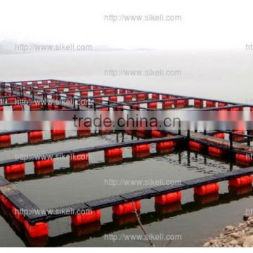 HDPE corrosion resistant tilapia floating fish farming cage
